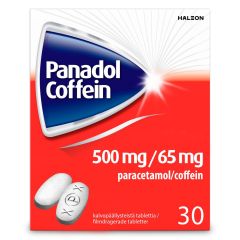 PANADOL COFFEIN tabletti, kalvopäällysteinen 500/65 mg 30 fol