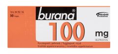 BURANA purukapseli, pehmeä 100 mg 30 fol